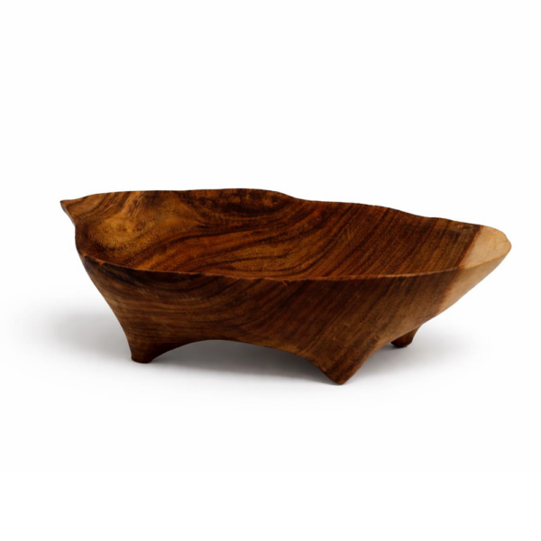 Hand-Carved Wooden Bowl