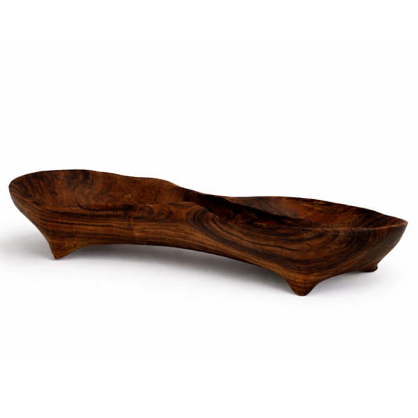 Hand-Carved Statement Wooden Bowl (Large)